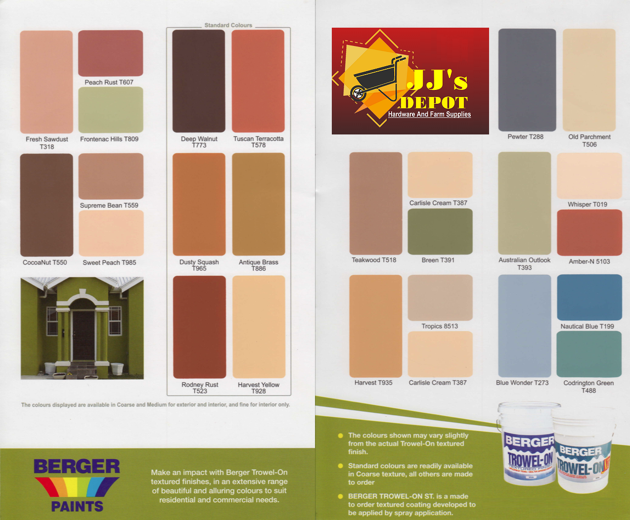 Berger Paint Chart